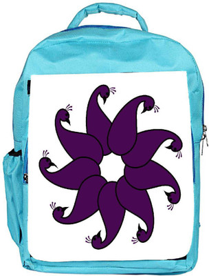 

Snoogg Eco Friendly Canvas Decorative Floral Faces Backpack Rucksack School Travel Unisex Casual Canvas Bag Bookbag Satchel 5 L Backpack(Blue)