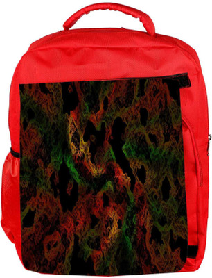 

Snoogg Eco Friendly Canvas Colorful Shades Abstract Designer Backpack Rucksack School Travel Unisex Casual Canvas Bag Bookbag Satchel 5 L Backpack(Red)
