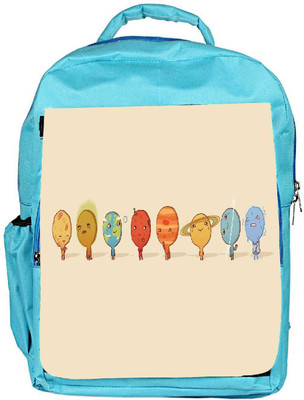 

Snoogg Eco Friendly Canvas Nine Planets Designer Backpack Rucksack School Travel Unisex Casual Canvas Bag Bookbag Satchel 5 L Backpack(Blue)