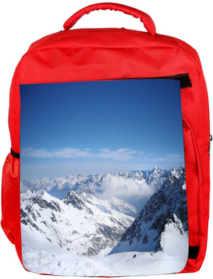 

Snoogg Eco Friendly Canvas Snow Area Designer Backpack Rucksack School Travel Unisex Casual Canvas Bag Bookbag Satchel 5 L Backpack(Red)
