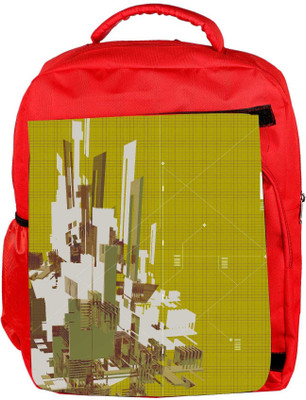 

Snoogg Eco Friendly Canvas 3D Rendered Abstract Background Backpack Rucksack School Travel Unisex Casual Canvas Bag Bookbag Satchel 5 L Backpack(Red)