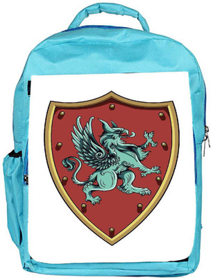 

Snoogg Eco Friendly Canvas Crests Vector Element Backpack Rucksack School Travel Unisex Casual Canvas Bag Bookbag Satchel 5 L Backpack(Blue)