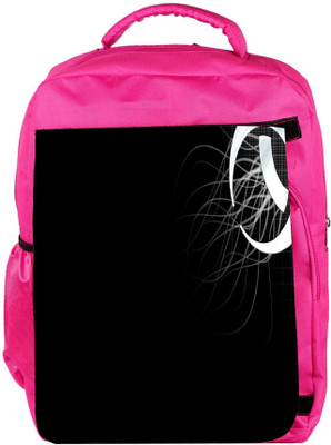 

Snoogg Eco Friendly Canvas Abstract Design In Black Designer Backpack Rucksack School Travel Unisex Casual Canvas Bag Bookbag Satchel 5 L Backpack(Pink)