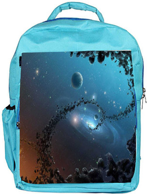 

Snoogg Eco Friendly Canvas Galaxy Designer Backpack Rucksack School Travel Unisex Casual Canvas Bag Bookbag Satchel 5 L Backpack(Blue)