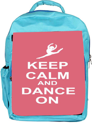 

Snoogg Eco Friendly Canvas Keep Calm And Dance On Backpack Rucksack School Travel Unisex Casual Canvas Bag Bookbag Satchel 5 L Backpack(Blue)