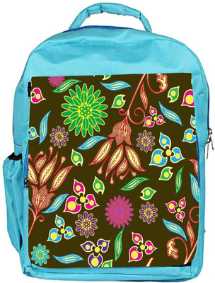 

Snoogg Eco Friendly Canvas Colorful Petals Designer Backpack Rucksack School Travel Unisex Casual Canvas Bag Bookbag Satchel 5 L Backpack(Blue)