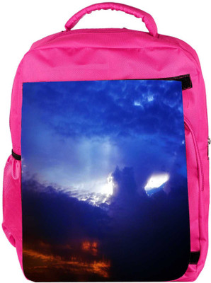 

Snoogg Eco Friendly Canvas Clouds In Sky Backpack Rucksack School Travel Unisex Casual Canvas Bag Bookbag Satchel 5 L Backpack(Pink)