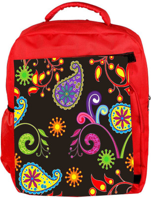 

Snoogg Eco Friendly Canvas Multicolor Abstract Pattern Designer Backpack Rucksack School Travel Unisex Casual Canvas Bag Bookbag Satchel 5 L Backpack(Red)