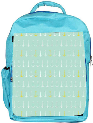 

Snoogg Eco Friendly Canvas Colourful Anchor Pattern Backpack Rucksack School Travel Unisex Casual Canvas Bag Bookbag Satchel 5 L Backpack(Blue)