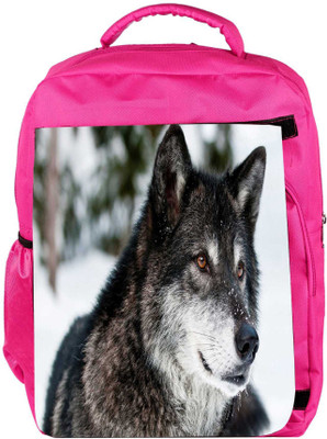 

Snoogg Eco Friendly Canvas Dogs In Snow Region Designer Backpack Rucksack School Travel Unisex Casual Canvas Bag Bookbag Satchel 5 L Backpack(Pink)