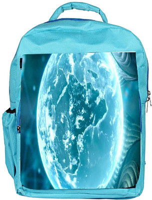 

Snoogg Eco Friendly Canvas Neon Earth Backpack Rucksack School Travel Unisex Casual Canvas Bag Bookbag Satchel 5 L Backpack(Blue)
