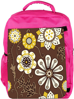

Snoogg Eco Friendly Canvas Colorful Floral Seamless Pattern In Cartoon Style Seamless Pattern Backpack Rucksack School Travel Unisex Casual Canvas Bag Bookbag Satchel 5 L Backpack(Pink)