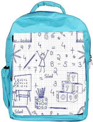 

Snoogg Eco Friendly Canvas Mathematics Designer Backpack Rucksack School Travel Unisex Casual Canvas Bag Bookbag Satchel 5 L Backpack(Blue)