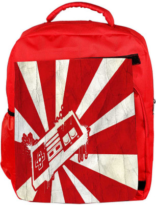 

Snoogg Eco Friendly Canvas Red Joystick Designer Backpack Rucksack School Travel Unisex Casual Canvas Bag Bookbag Satchel 5 L Backpack(Red)