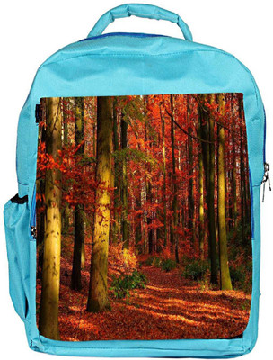 

Snoogg Eco Friendly Canvas Red Blossom Forest Designer Backpack Rucksack School Travel Unisex Casual Canvas Bag Bookbag Satchel 5 L Backpack(Blue)