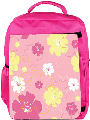 

Snoogg Eco Friendly Canvas Green Small Spots Designer Backpack Rucksack School Travel Unisex Casual Canvas Bag Bookbag Satchel 5 L Backpack(Pink)