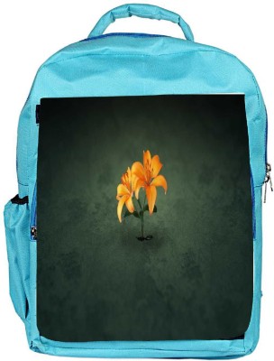 

Snoogg Eco Friendly Canvas Simple Flower Designer Backpack Rucksack School Travel Unisex Casual Canvas Bag Bookbag Satchel 5 L Backpack(Blue)