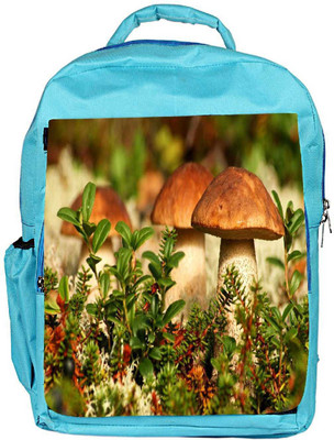 

Snoogg Eco Friendly Canvas Mushroom In Garden Designer Backpack Rucksack School Travel Unisex Casual Canvas Bag Bookbag Satchel 5 L Backpack(Blue)