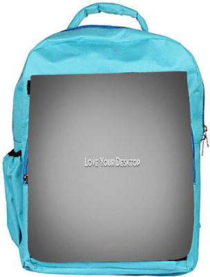 

Snoogg Eco Friendly Canvas Love Your Desktop Grey Designer Backpack Rucksack School Travel Unisex Casual Canvas Bag Bookbag Satchel 5 L Backpack(Blue)