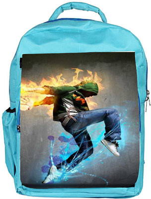 

Snoogg Eco Friendly Canvas Dancer Rager Backpack Rucksack School Travel Unisex Casual Canvas Bag Bookbag Satchel 5 L Backpack(Blue)