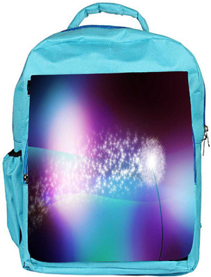 

Snoogg Eco Friendly Canvas Sparkling Petals Designer Backpack Rucksack School Travel Unisex Casual Canvas Bag Bookbag Satchel 5 L Backpack(Blue)