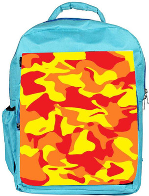 

Snoogg Eco Friendly Canvas Camouflage Red 2762 Backpack Rucksack School Travel Unisex Casual Canvas Bag Bookbag Satchel 5 L Backpack(Blue)