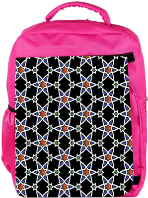 

Snoogg Eco Friendly Canvas Orange Star Pattern Designer Backpack Rucksack School Travel Unisex Casual Canvas Bag Bookbag Satchel 5 L Backpack(Pink)