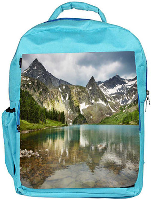 

Snoogg Eco Friendly Canvas Abstract Nature Designer Backpack Rucksack School Travel Unisex Casual Canvas Bag Bookbag Satchel 5 L Backpack(Blue)