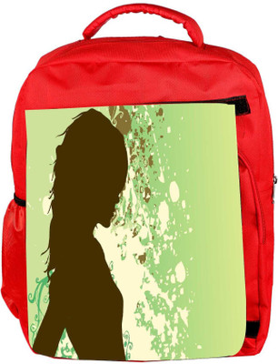 

Snoogg Eco Friendly Canvas Girl In Green Designer Backpack Rucksack School Travel Unisex Casual Canvas Bag Bookbag Satchel 5 L Backpack(Red)