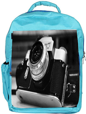 

Snoogg Eco Friendly Canvas Camera Black And White Designer Backpack Rucksack School Travel Unisex Casual Canvas Bag Bookbag Satchel 5 L Backpack(Blue)