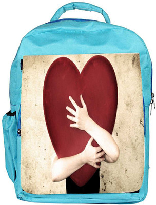 

Snoogg Eco Friendly Canvas Falling In Love Designer Backpack Rucksack School Travel Unisex Casual Canvas Bag Bookbag Satchel 5 L Backpack(Blue)