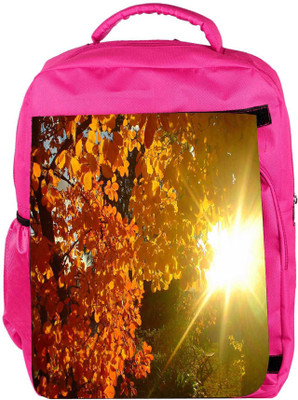 

Snoogg Eco Friendly Canvas Branch With No Leaves Designer Backpack Rucksack School Travel Unisex Casual Canvas Bag Bookbag Satchel 5 L Backpack(Pink)