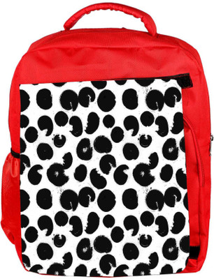 

Snoogg Eco Friendly Canvas Black Abstract Paint Designer Backpack Rucksack School Travel Unisex Casual Canvas Bag Bookbag Satchel 5 L Backpack(Red)