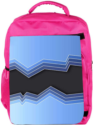 

Snoogg Eco Friendly Canvas Mirrow Waves 2469 Backpack Rucksack School Travel Unisex Casual Canvas Bag Bookbag Satchel 5 L Backpack(Pink)