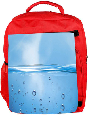 

Snoogg Eco Friendly Canvas Water Bubbles Designer Backpack Rucksack School Travel Unisex Casual Canvas Bag Bookbag Satchel 5 L Backpack(Red)