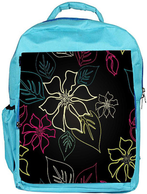

Snoogg Eco Friendly Canvas Floral Sketch Designer Backpack Rucksack School Travel Unisex Casual Canvas Bag Bookbag Satchel 5 L Backpack(Blue)