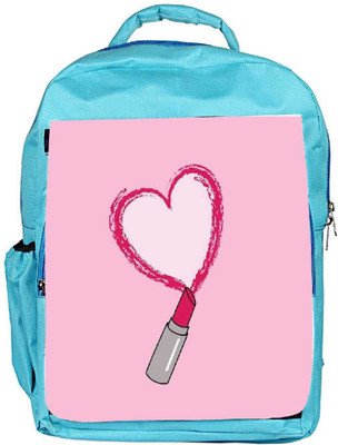 

Snoogg Eco Friendly Canvas Lipstick Love Backpack Rucksack School Travel Unisex Casual Canvas Bag Bookbag Satchel 5 L Backpack(Blue)