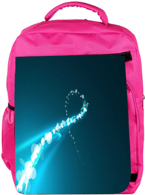 

Snoogg Eco Friendly Canvas Sparkling Curve Design Designer Backpack Rucksack School Travel Unisex Casual Canvas Bag Bookbag Satchel 5 L Backpack(Pink)