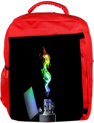 

Snoogg Eco Friendly Canvas Best Cool Matches Designer Backpack Rucksack School Travel Unisex Casual Canvas Bag Bookbag Satchel 5 L Backpack(Red)