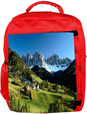 

Snoogg Eco Friendly Canvas Green Garden Designer Backpack Rucksack School Travel Unisex Casual Canvas Bag Bookbag Satchel 5 L Backpack(Red)