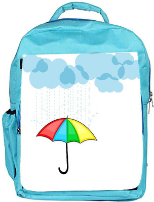 

Snoogg Eco Friendly Canvas Abstract Rainy Season Background With Clouds Backpack Rucksack School Travel Unisex Casual Canvas Bag Bookbag Satchel 5 L Backpack(Blue)