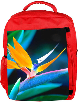 

Snoogg Eco Friendly Canvas Flower Zoo Backpack Rucksack School Travel Unisex Casual Canvas Bag Bookbag Satchel 5 L Backpack(Red)