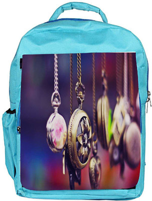 

Snoogg Eco Friendly Canvas Locktes Designer Backpack Rucksack School Travel Unisex Casual Canvas Bag Bookbag Satchel 5 L Backpack(Blue)
