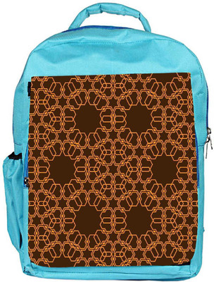 

Snoogg Eco Friendly Canvas Abstract Brown And Yellow Designer Backpack Rucksack School Travel Unisex Casual Canvas Bag Bookbag Satchel 5 L Backpack(Blue)