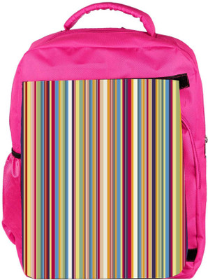 

Snoogg Eco Friendly Canvas Super Lining Pattern 2538 Backpack Rucksack School Travel Unisex Casual Canvas Bag Bookbag Satchel 5 L Backpack(Pink)