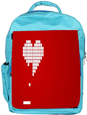

Snoogg Eco Friendly Canvas Heart Breaking Designer Backpack Rucksack School Travel Unisex Casual Canvas Bag Bookbag Satchel 5 L Backpack(Blue)