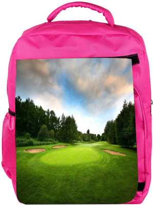 

Snoogg Eco Friendly Canvas Big Golf Court Designer Backpack Rucksack School Travel Unisex Casual Canvas Bag Bookbag Satchel 5 L Backpack(Pink)