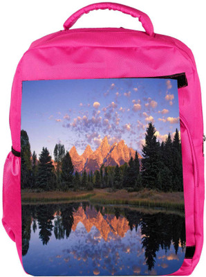 

Snoogg Eco Friendly Canvas Abstract Nature Designer Backpack Rucksack School Travel Unisex Casual Canvas Bag Bookbag Satchel 5 L Backpack(Pink)