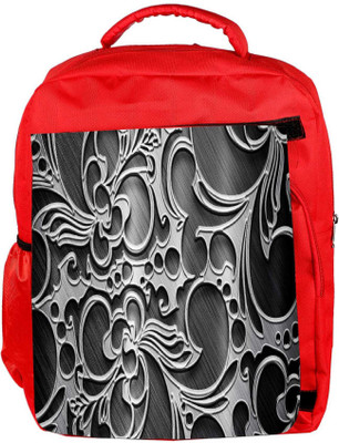 

Snoogg Eco Friendly Canvas Abstract Grey Design Designer Backpack Rucksack School Travel Unisex Casual Canvas Bag Bookbag Satchel 5 L Backpack(Red)