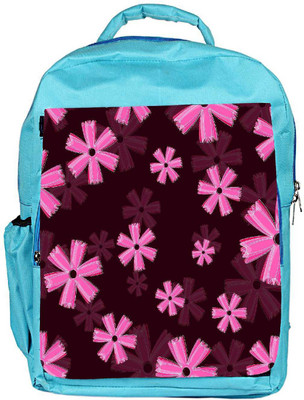 

Snoogg Eco Friendly Canvas Pink Floral Marron Pattern Designer Backpack Rucksack School Travel Unisex Casual Canvas Bag Bookbag Satchel 5 L Backpack(Blue)